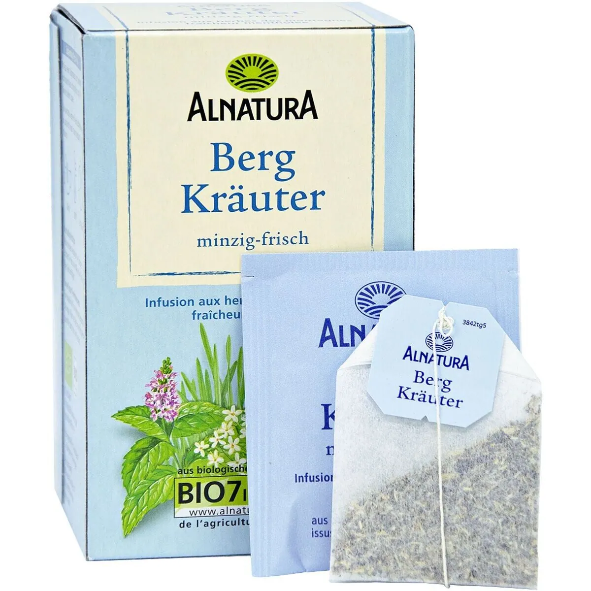 Alnatura Bergkräuter Tee, aromatische Kräutermischung, 20 Aufgussbeutel 2