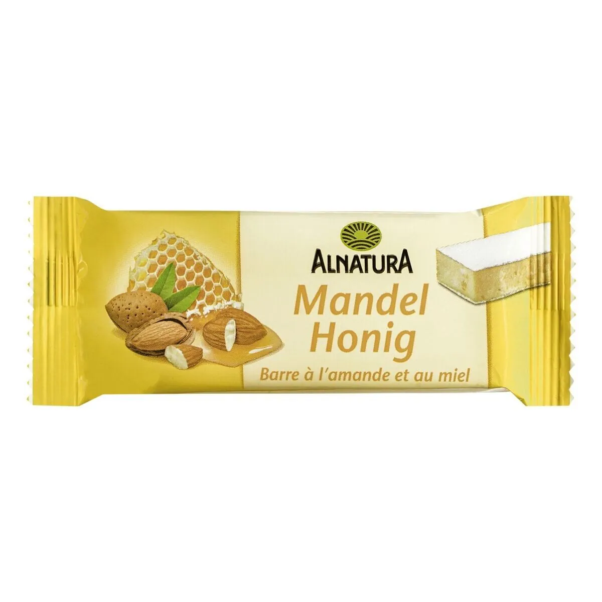 Alnatura Riegel Mandel-Honig, 16 Riegel, aus 51% Mandeln, 31% Honig, einzeln verpackt 2
