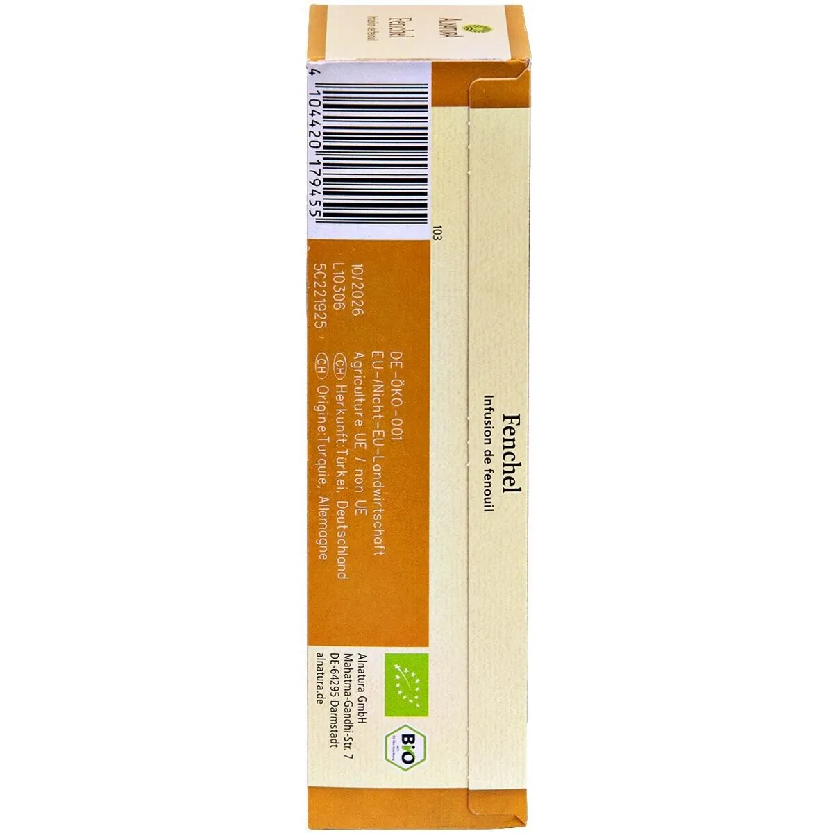 Alnatura Fenchel Tee, BIO Kräutertee, 20 Aufgussbeutel, ohne Kuvert 5