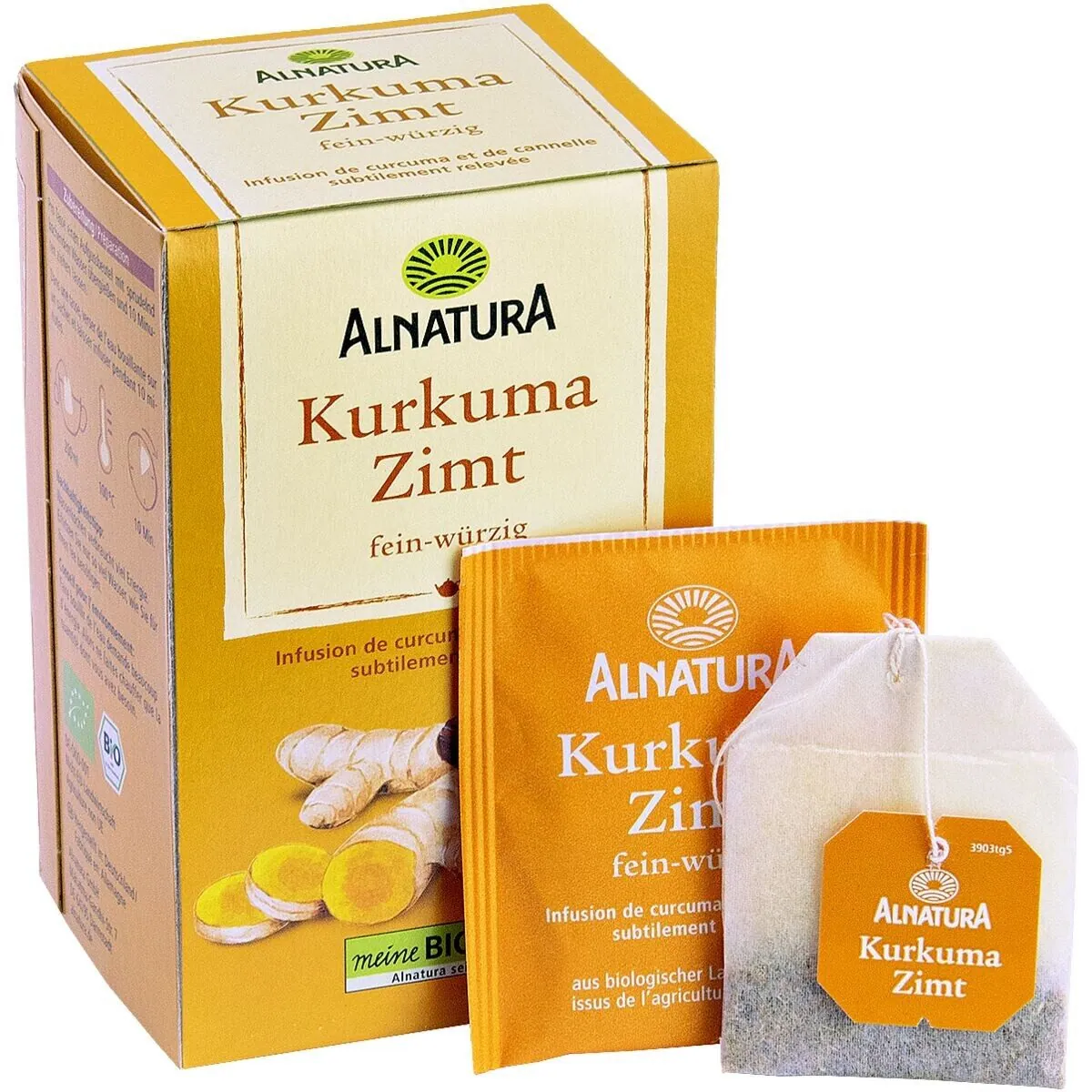 Alnatura Kurkuma-Zimt-Tee, Bio Gewürz-Kräutertee, 20 Aufgussbeutel 2