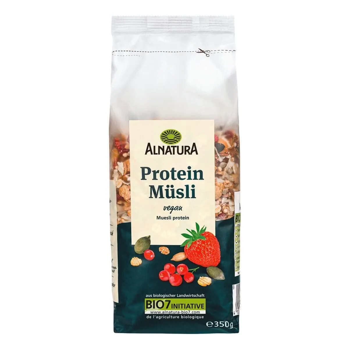 Alnatura Bio Protein-Müsli, hohe Proteinquelle, ballaststoffreich, mit Beeren — 350 g