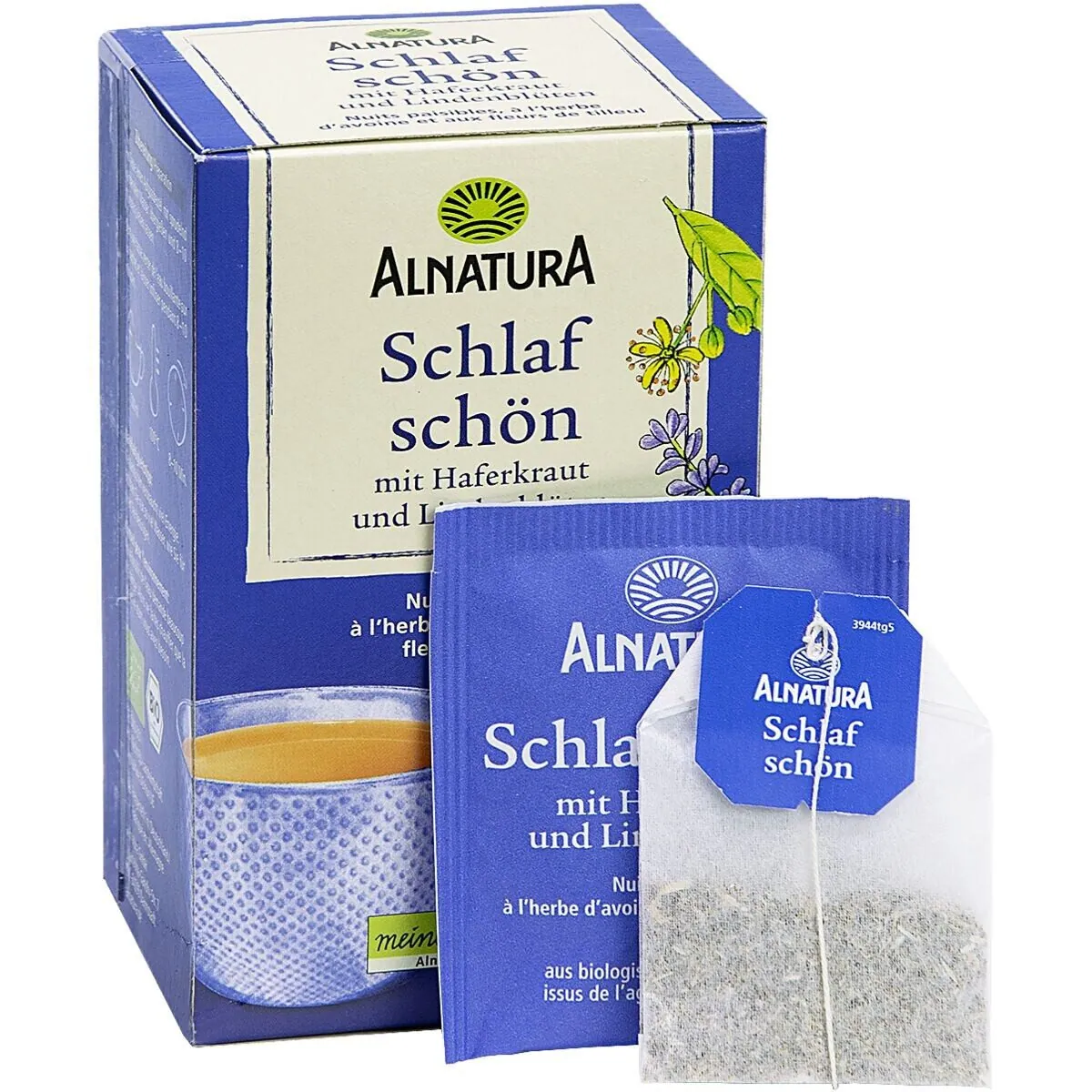 Alnatura Schlafschön-Tee, Kräutertee, 20 Aufgussbeutel, vegan, mild und blumig 2