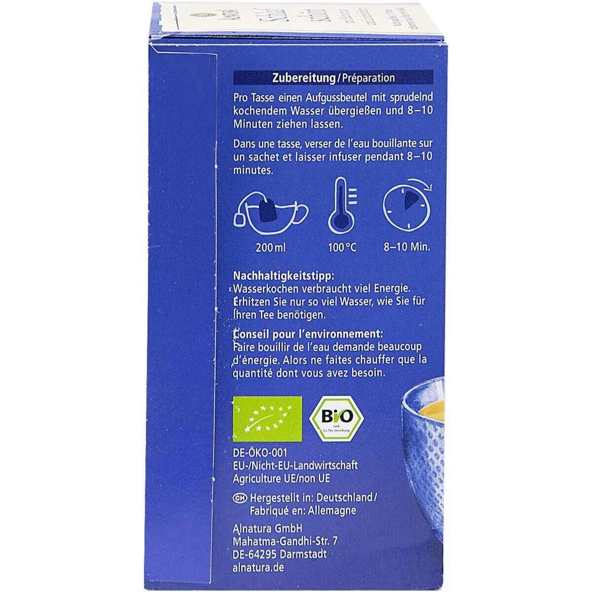 Alnatura Schlafschön-Tee, Kräutertee, 20 Aufgussbeutel, vegan, mild und blumig 5