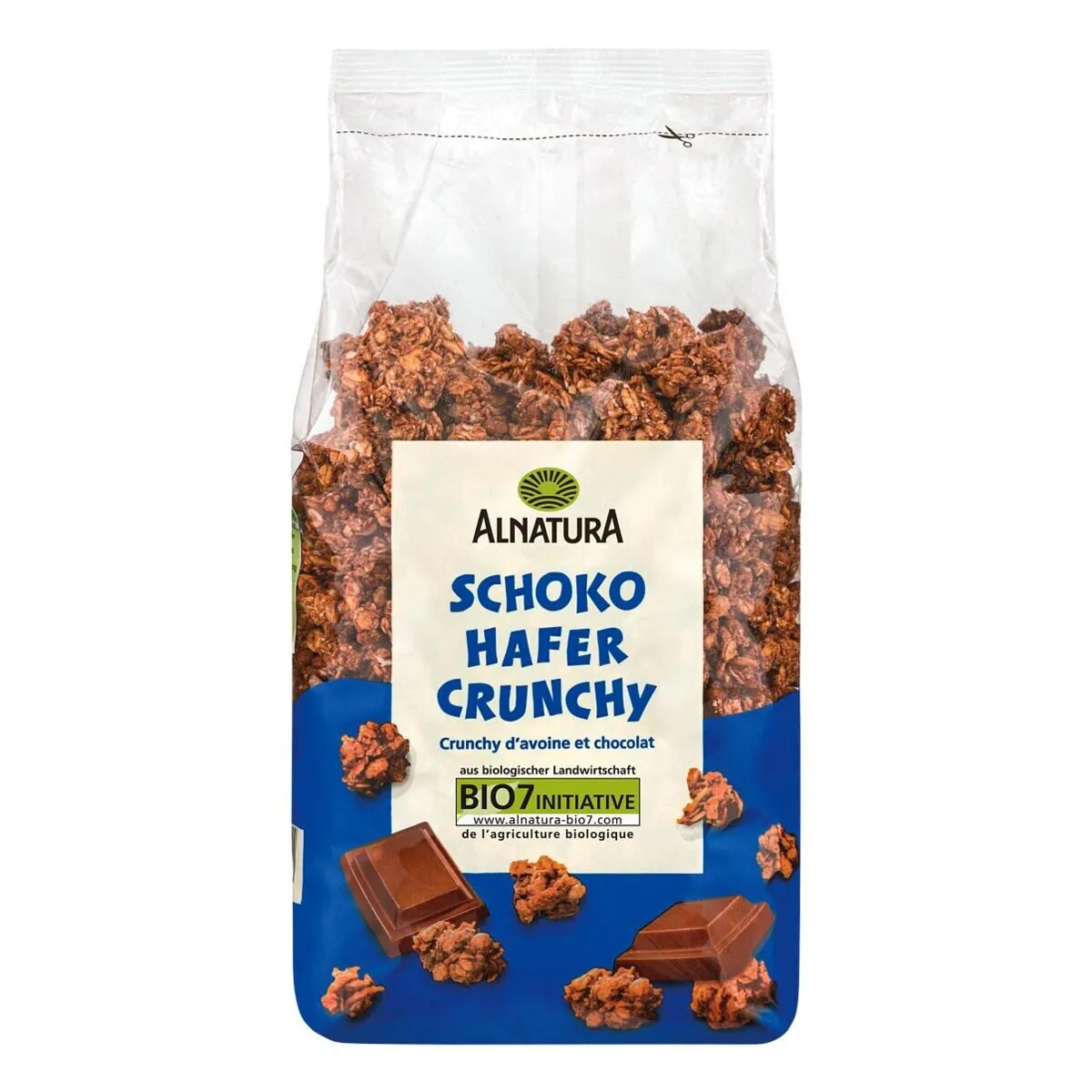 Alnatura Schoko-Hafer-Crunchy, knusprig, bio, 750 g