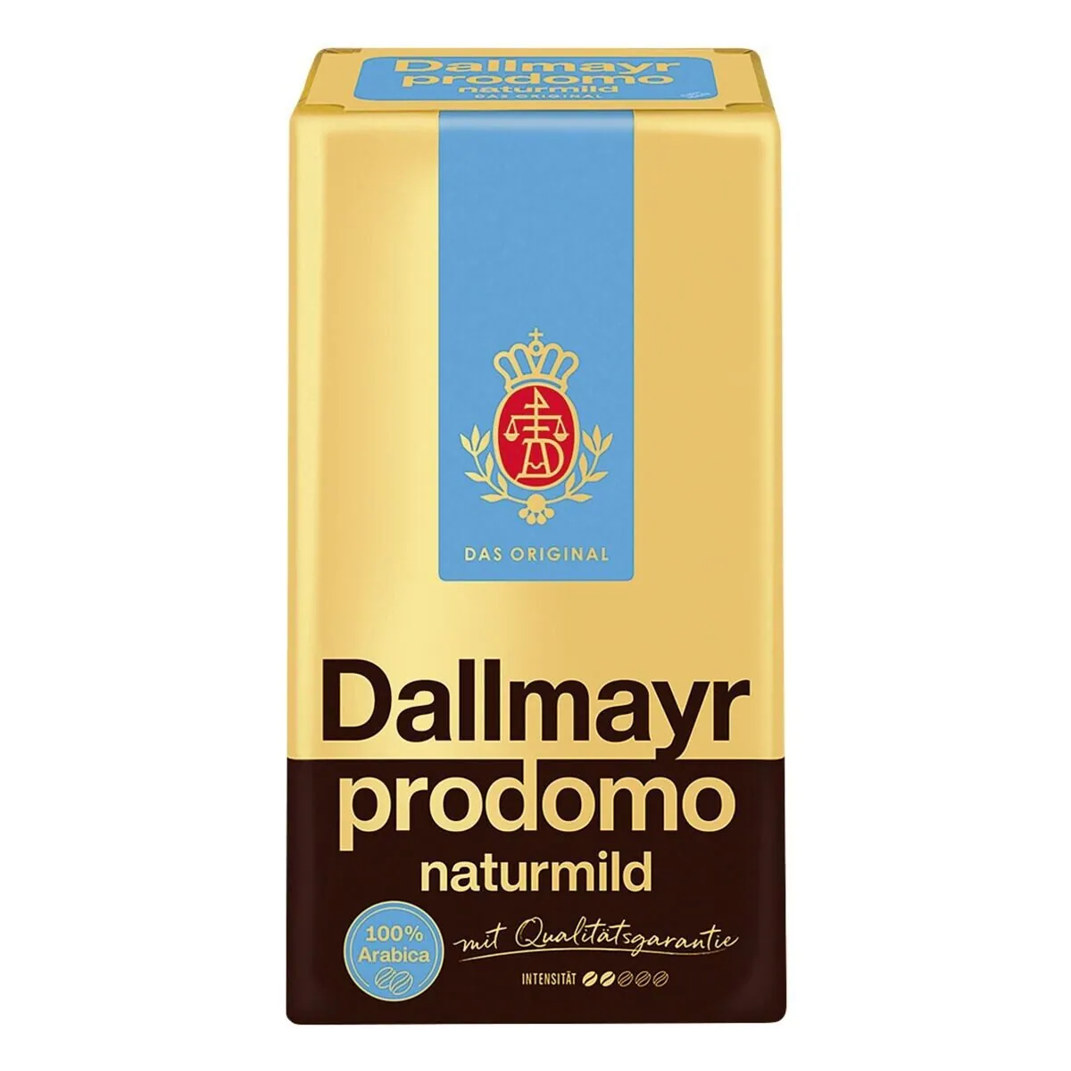 Dallmayr Kaffee prodomo naturmild, 500 g, gemahlen, milder Geschmack, feine Röstung, ausgewogene Aromen