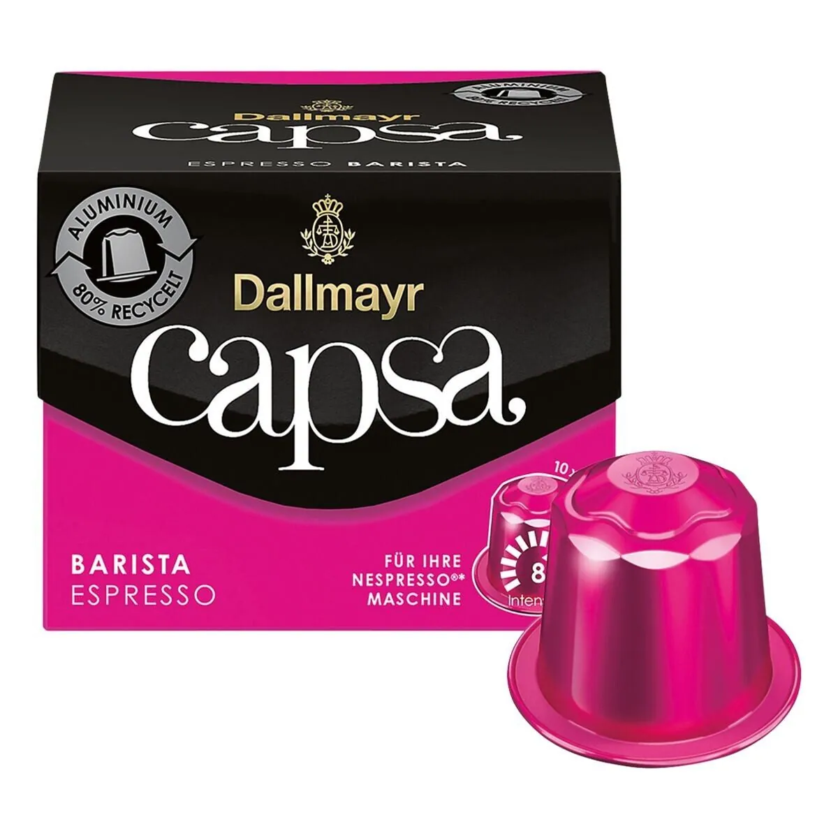 Dallmayr capsa Espresso Barista, kräftig mit Kakaonote — 10 Kapseln