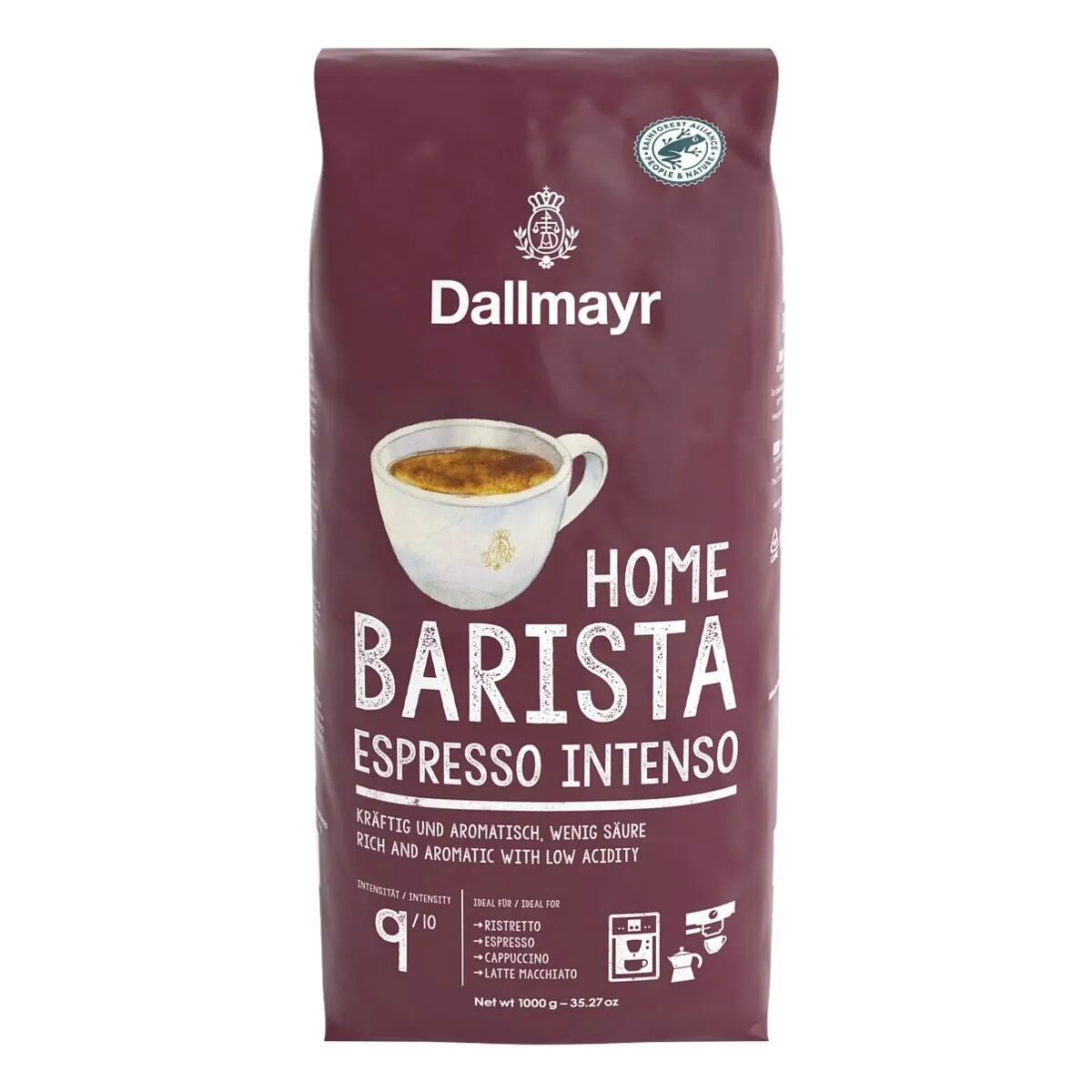Dallmayr Home Barista Espresso Intenso, kräftiger Genuss mit Röstaroma — 1000 g