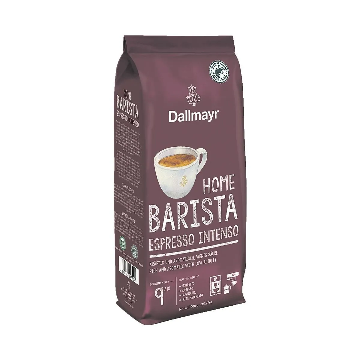 Dallmayr Home Barista Espresso Intenso, kräftiger Genuss mit Röstaroma — 1000 g 2