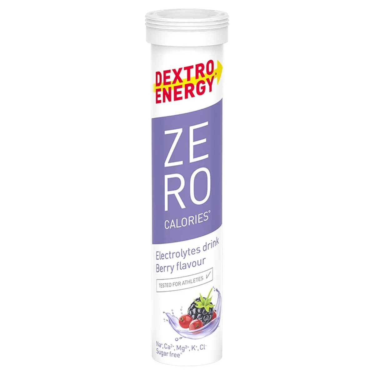 Dextro Energy Dextro Zero Calories Berry, kalorienfrei, fruchtiger Geschmack, reich an Mineralstoffen
