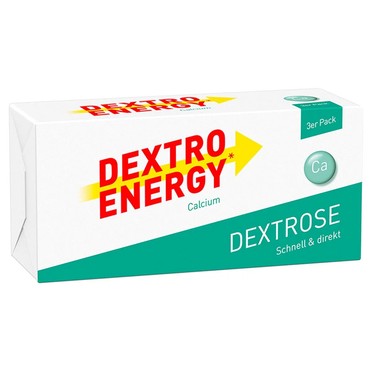 Dextro Energy Calcium Würfel, Energieboost, reich an Dextrose, ohne Allergene