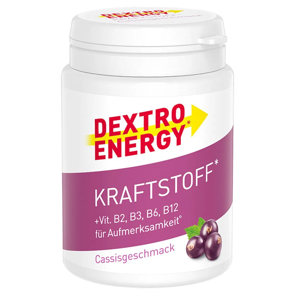 Dextro Energy Kraftstoff Minis Cassis, Energielieferant mit Vitaminen und Mineralien