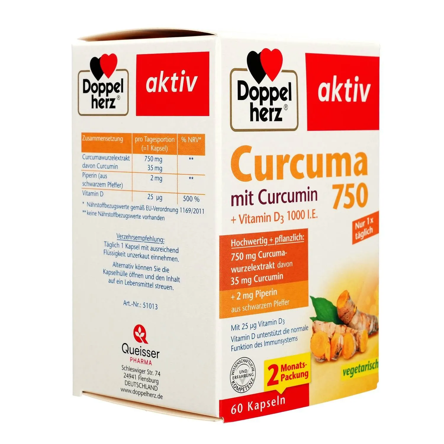 Doppelherz Curcuma 750, 60 Kapseln 2
