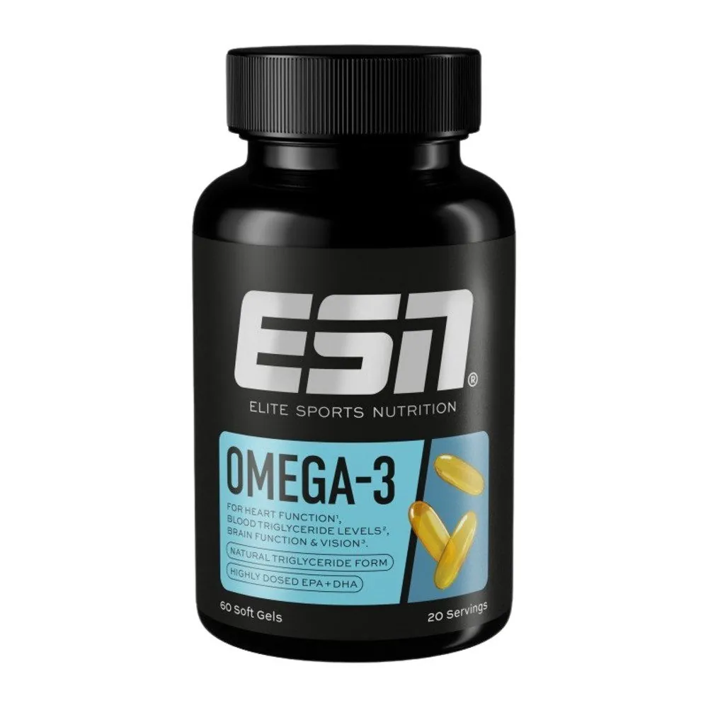 ESN Omega-3 Kapseln, 2.250 mg hochdosiert, ohne fischigen Nachgeschmack