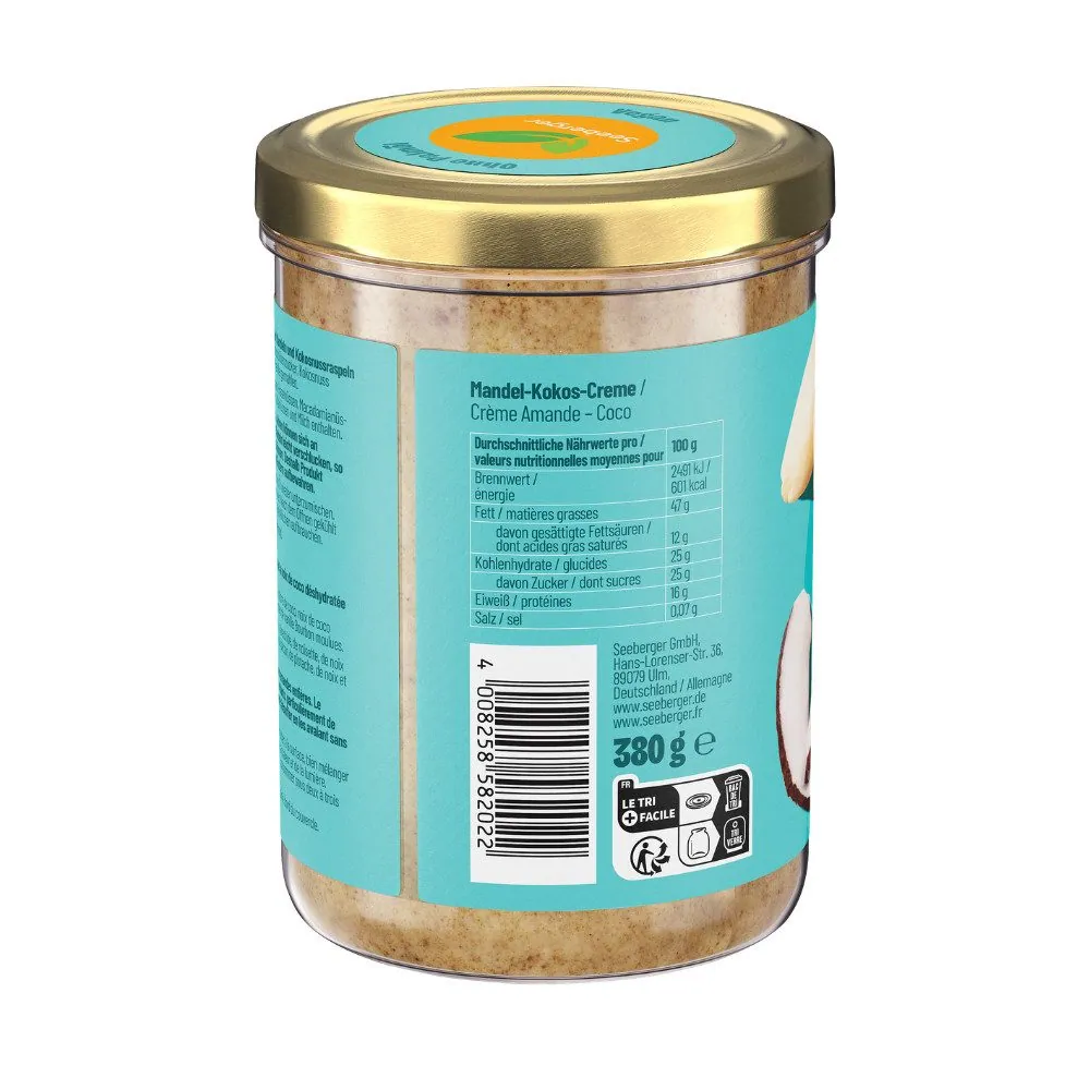 Seeberger Nussaufstrich Set, Mandel-Kokos & Cashew-Kaffee, glutenfrei, ohne Palmöl 5