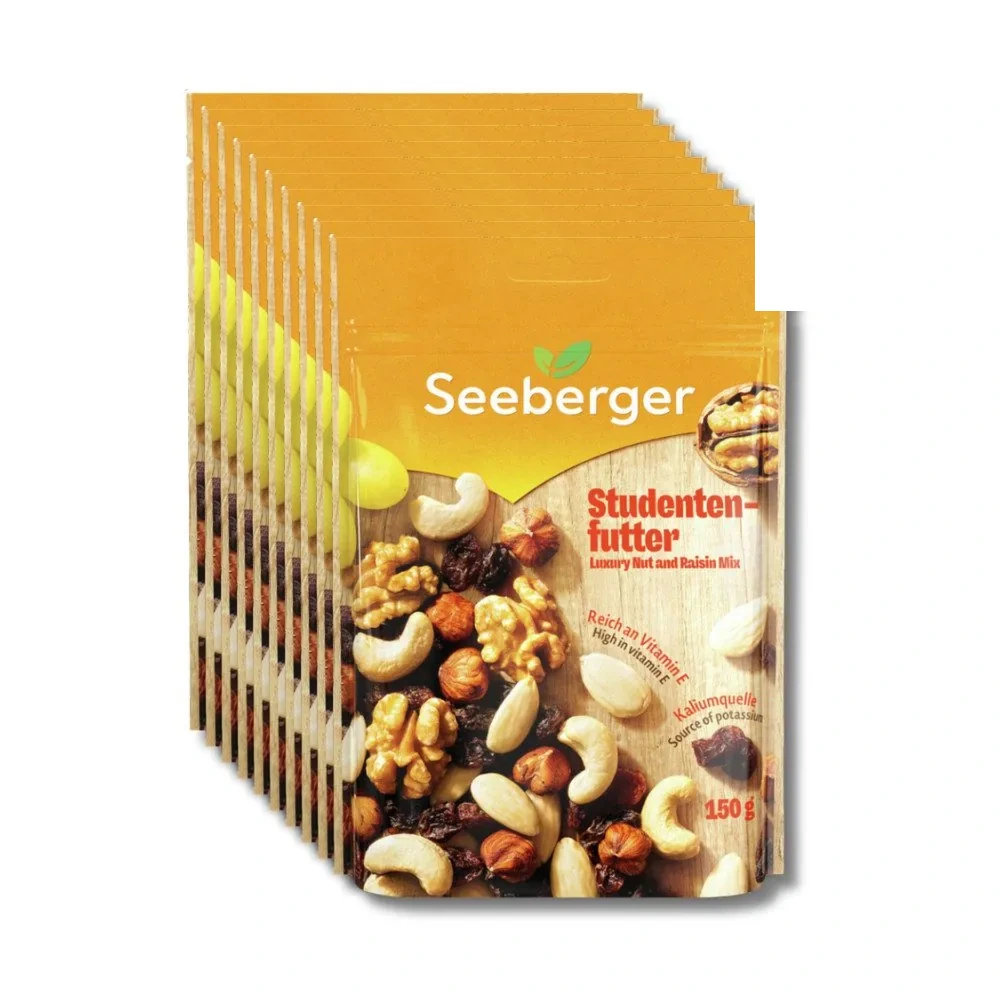 Seeberger Studentenfutter Multipack, reich an Vitamin E, idealer Snack für Energie