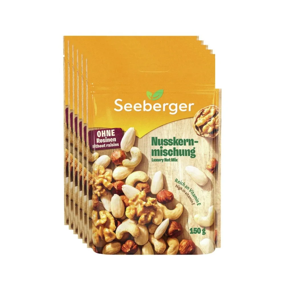 Seeberger Nusskernmischung Multipack, reich an Vitamin E, ideal zum Snacken