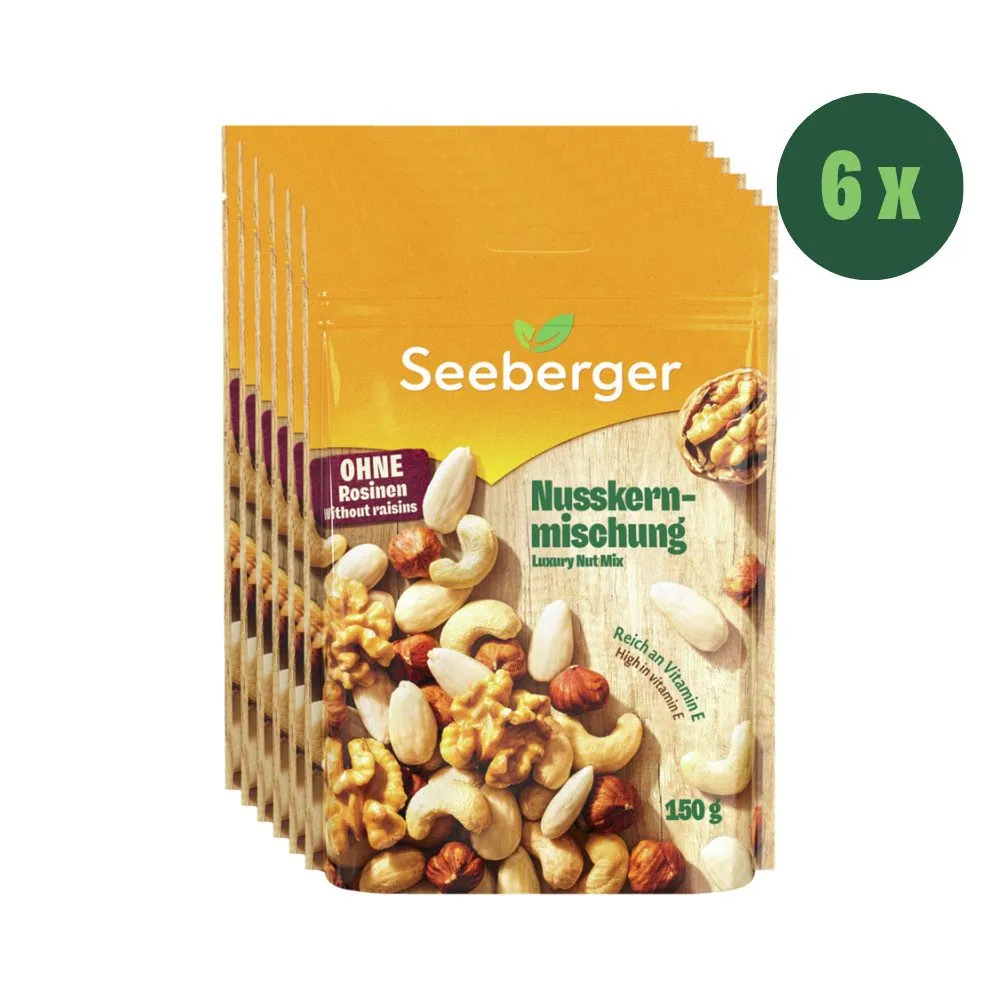 Seeberger Nusskernmischung Multipack, reich an Vitamin E, ideal zum Snacken