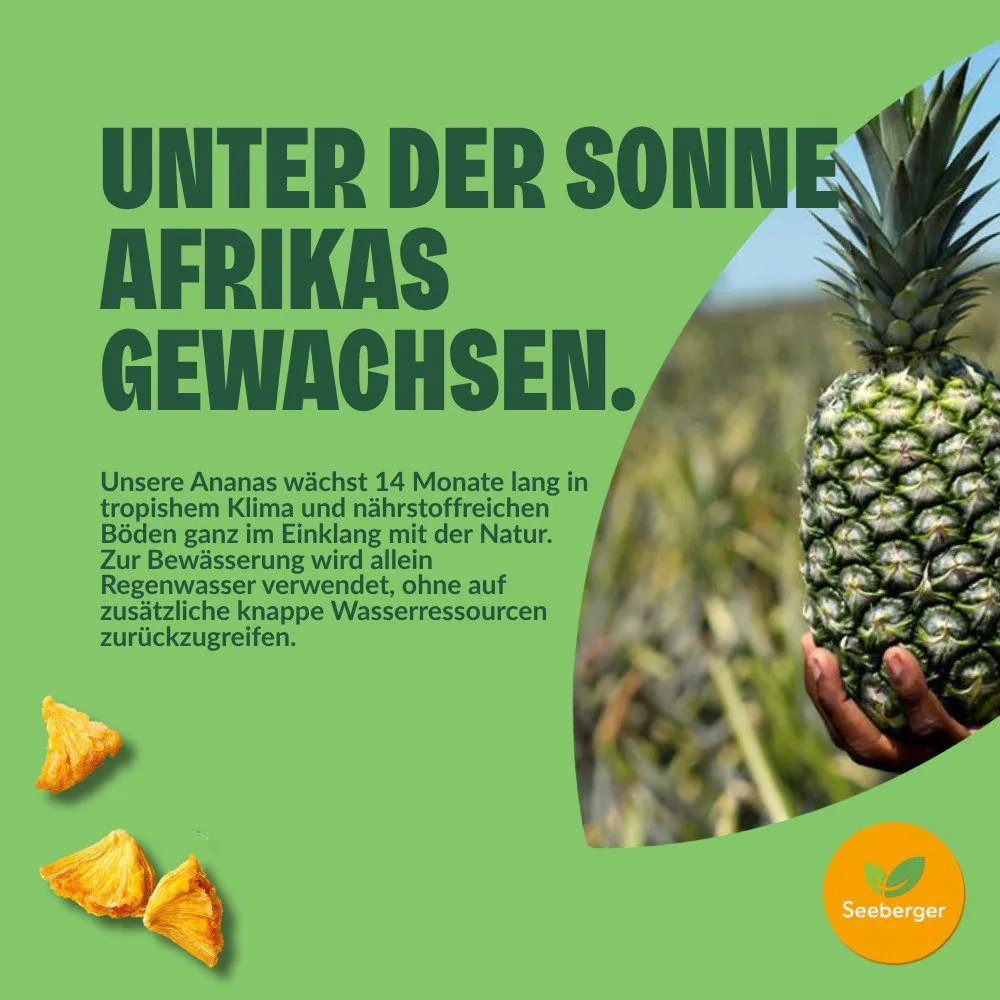 Seeberger Trockenfrüchte Ananas ungezuckert, fairtrade, 6×100 g 4