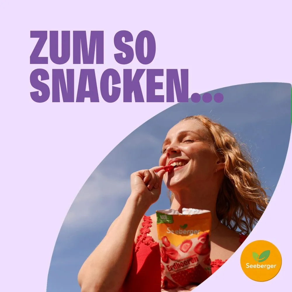 Seeberger gefriergetrocknete Erdbeeren, fruchtig & knusprig, ideal für Snacks 2