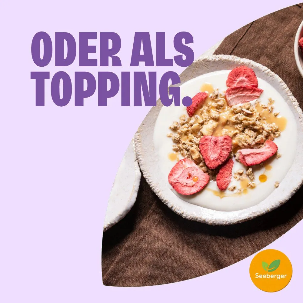 Seeberger gefriergetrocknete Erdbeeren, fruchtig & knusprig, ideal für Snacks 3