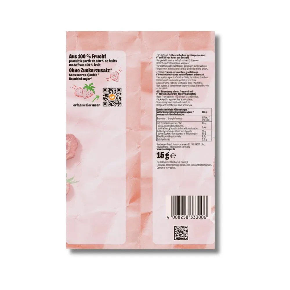 Seeberger gefriergetrocknete Erdbeeren, fruchtig & knusprig, ideal für Snacks 4