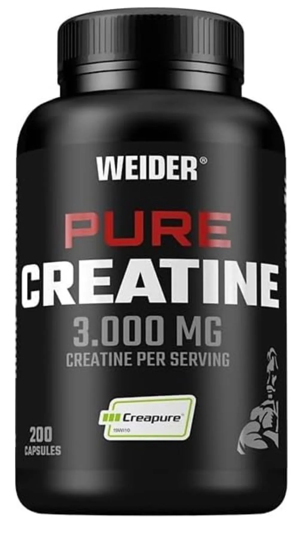 Weider Creatine Capsules, 3000 mg Kreatin, hochwertige Creapure Qualität, praktische Einnahme