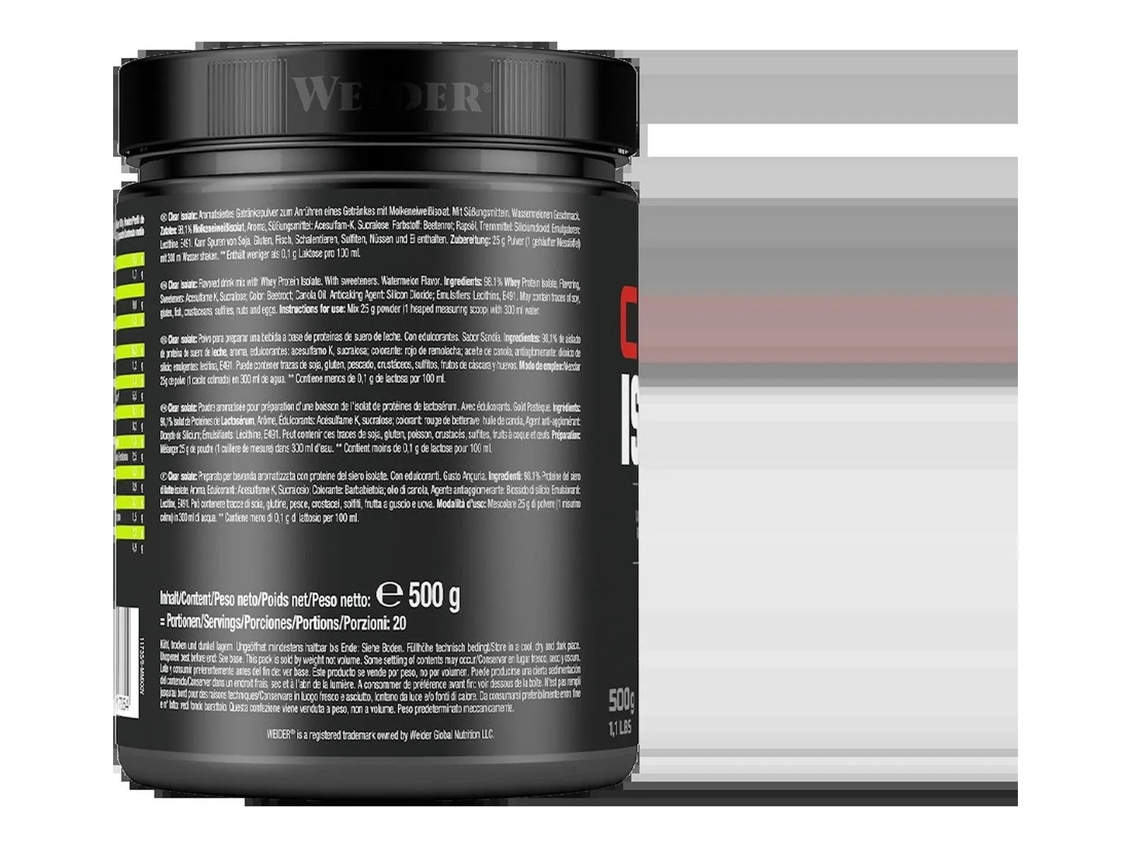 Weider Clear Isolate Pulver, erfrischender Geschmack, 86% Proteinanteil, laktosefrei 4