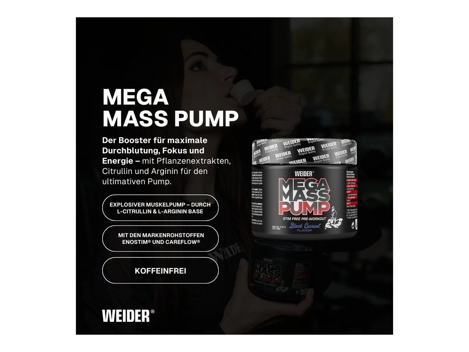 Weider Mega Mass Pump Pulver, koffeinfrei, hochdosierte Aminosäuren 2