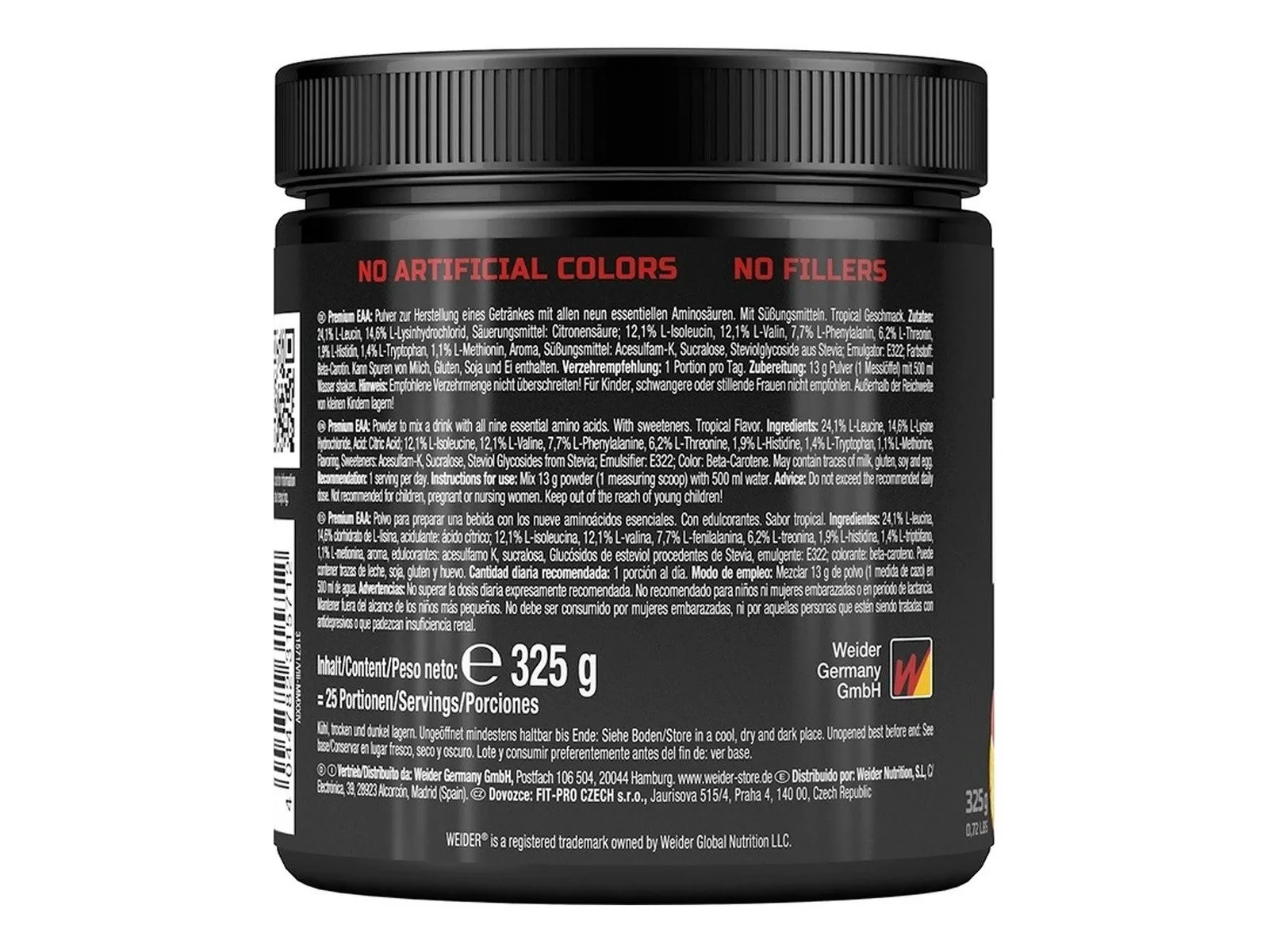 Weider Premium EAA Pulver, optimale Aminosäurenversorgung, vegan, hoher Gehalt 4