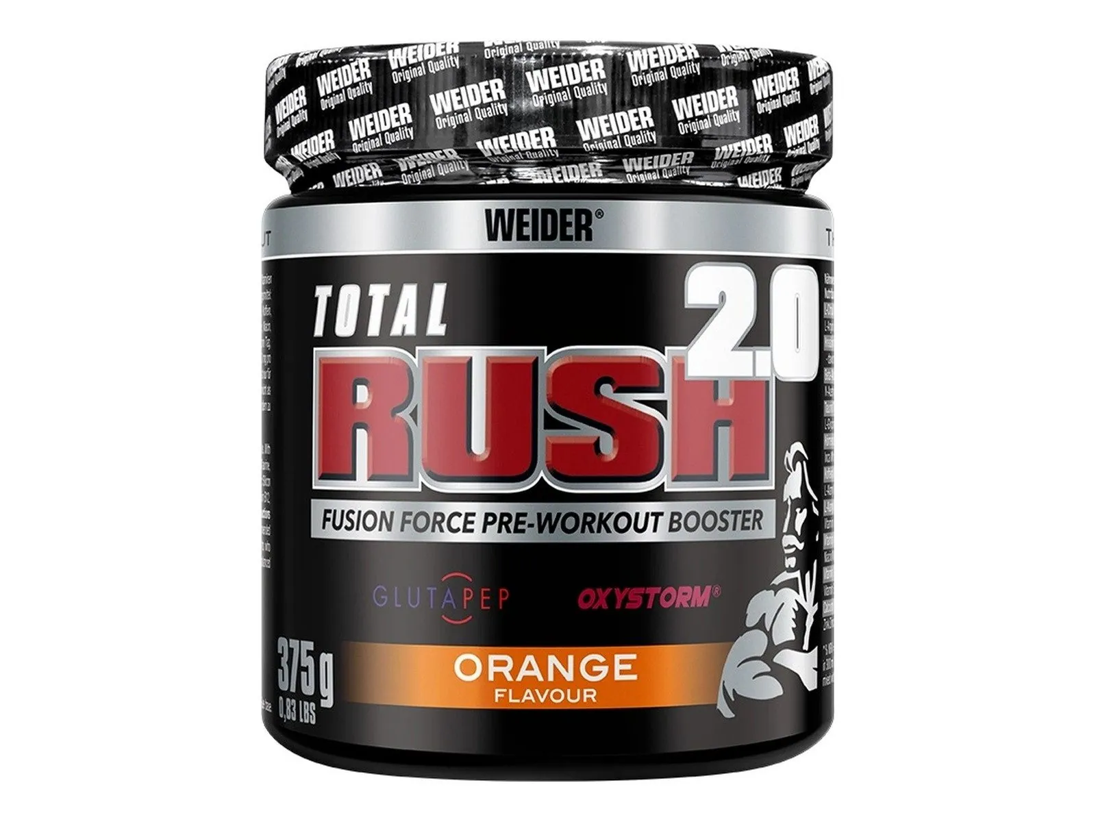 Weider Total Rush 2.0 Pulver, hochdosierter Pre-Workout Booster, 200 mg Koffein, Aminosäuren, Kreatin