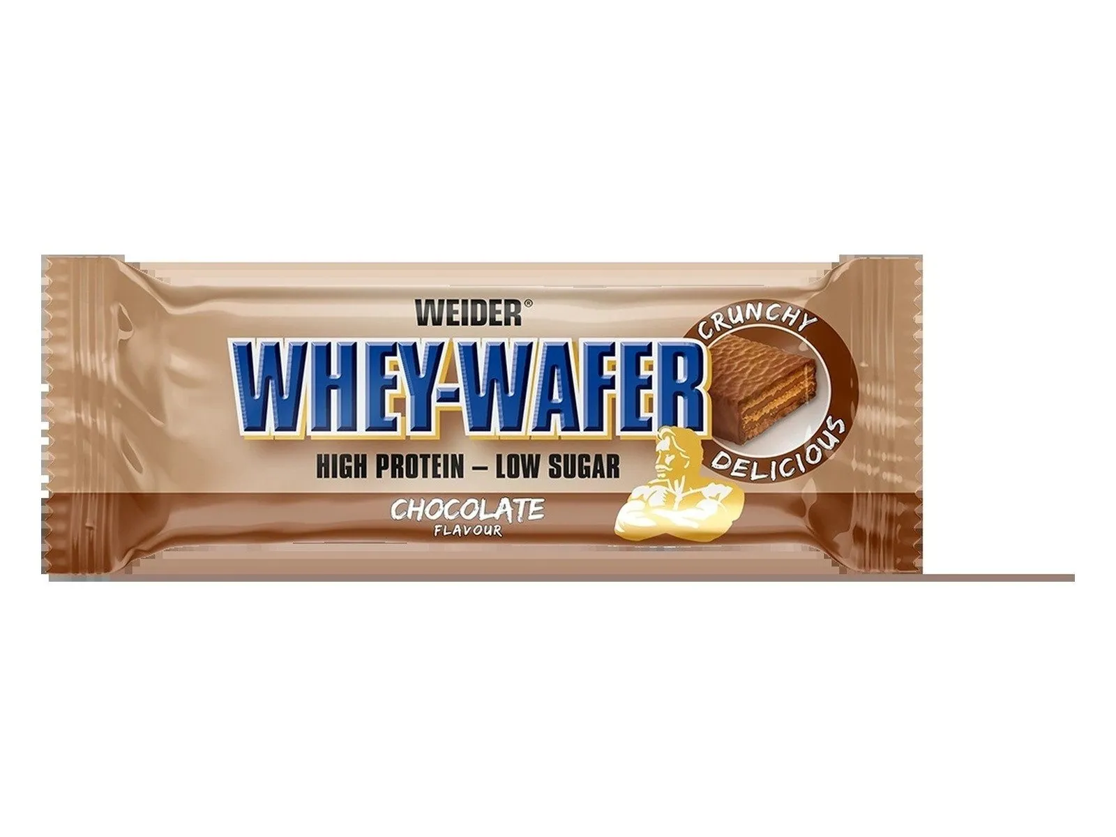 Weider Whey Wafer Bar, proteinreicher Snack, niedriger Zuckergehalt, Vielzahl an Geschmacksrichtungen