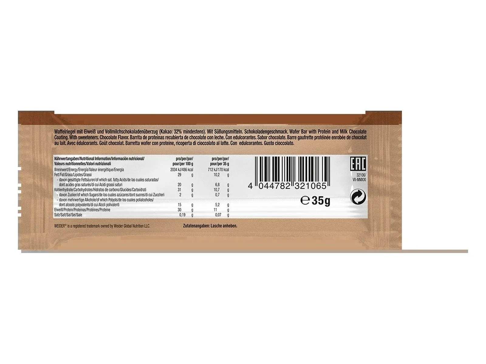 Weider Whey Wafer Bar, proteinreicher Snack, niedriger Zuckergehalt, Vielzahl an Geschmacksrichtungen 3