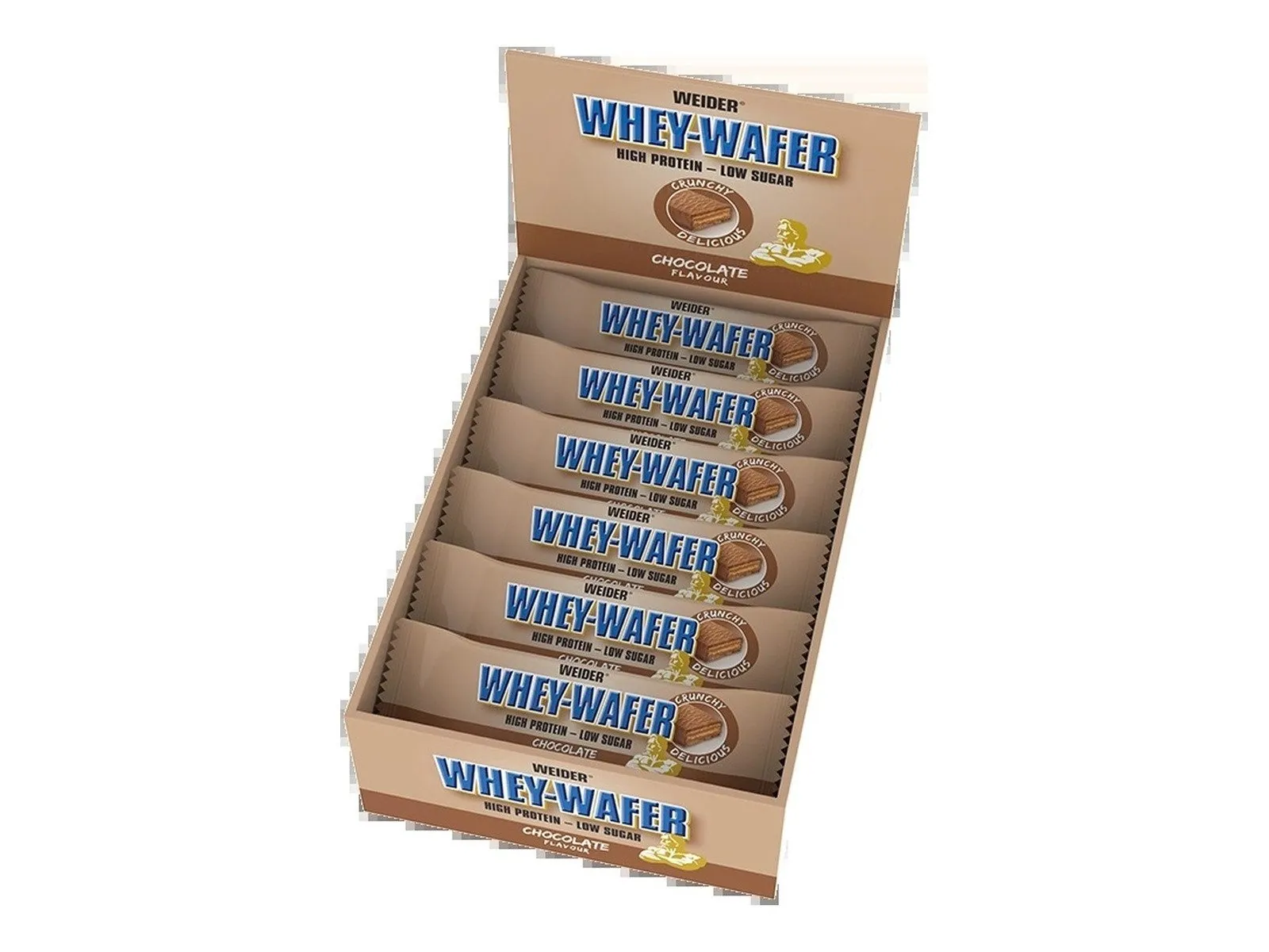 Weider Whey Wafer Bar, proteinreicher Snack, niedriger Zuckergehalt, Vielzahl an Geschmacksrichtungen 4