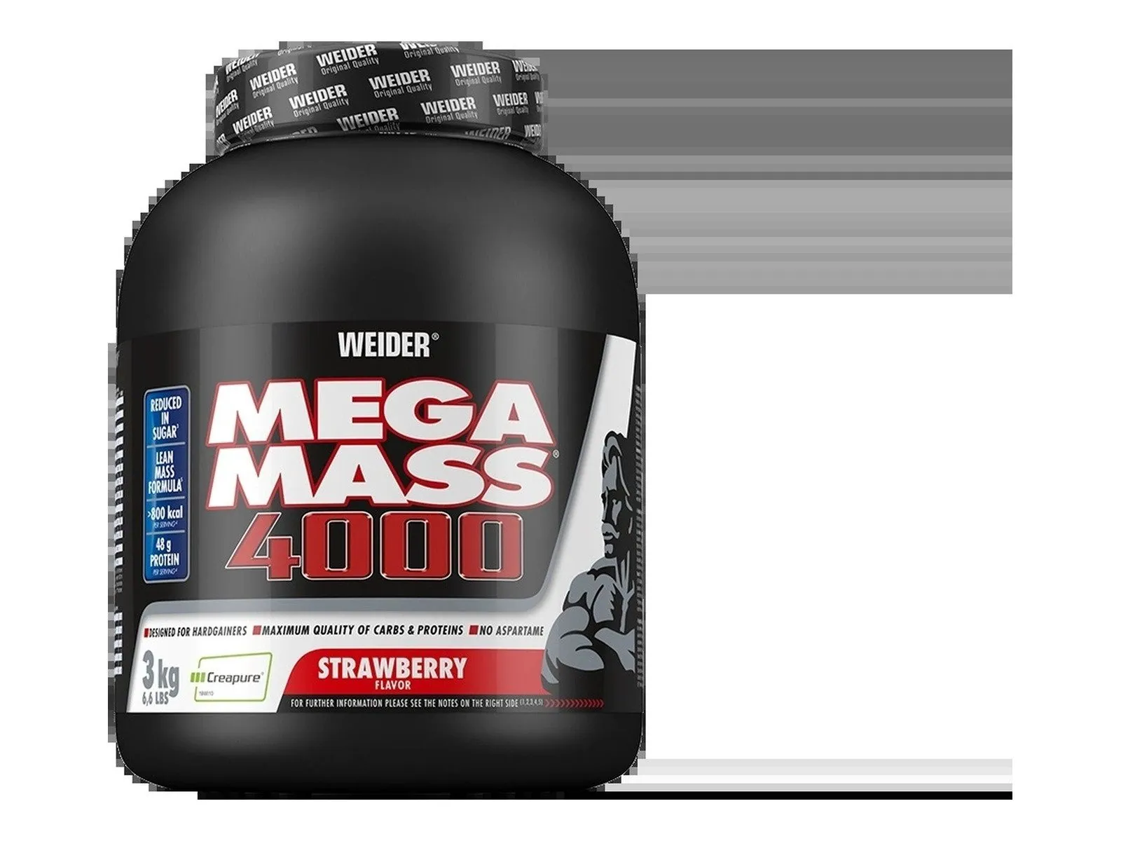Weider Mega Mass 4000 Pulver, eiweißreich, Weight Gainer